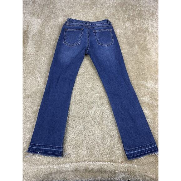 Rue21 Cropped Jeans Women's Size 3 / 4 REG Blue Distressed #652 - Picture 7 of 13